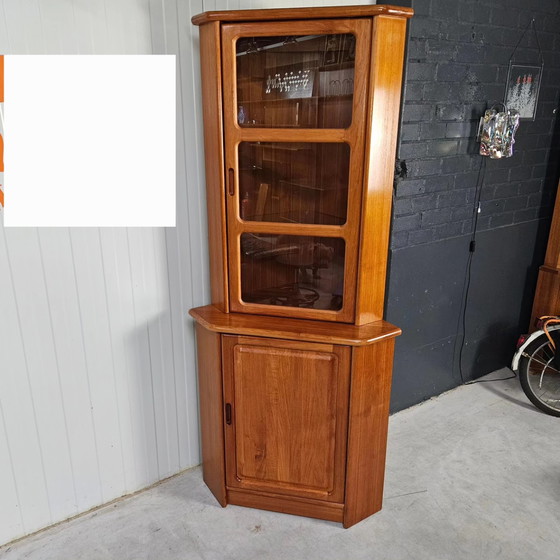 Image 1 of Dyrlund teak corner cabinet