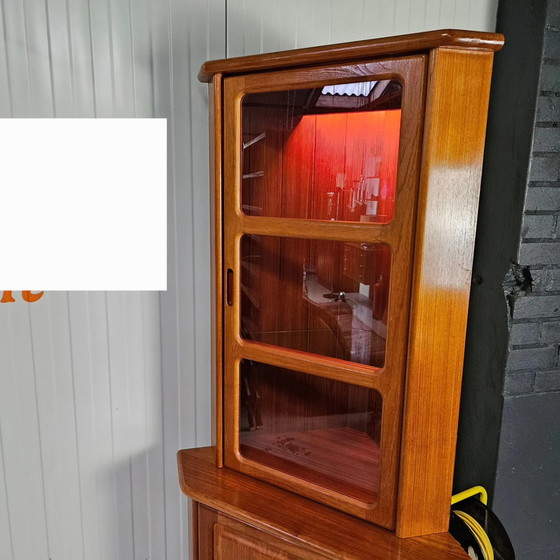 Image 1 of Dyrlund teak corner cabinet