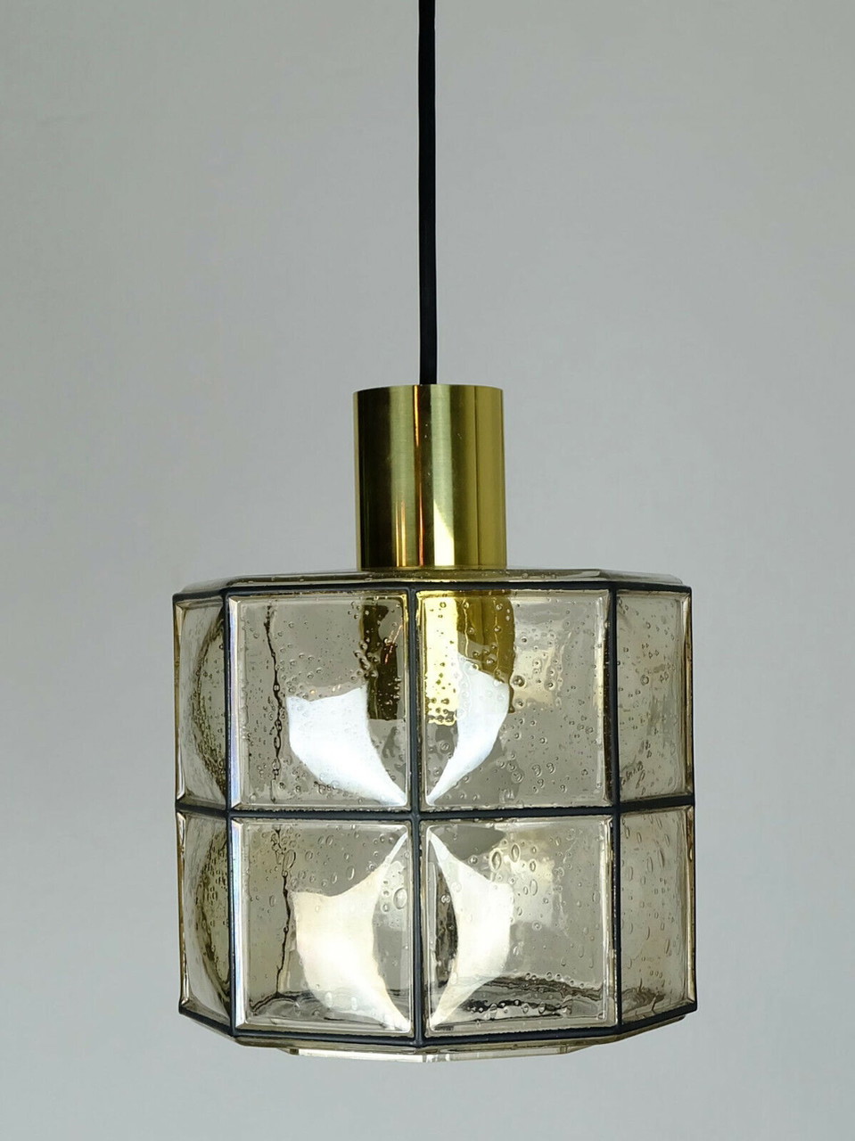 Vintage glashütte limburg mid Century hanglamp