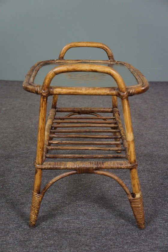 Image 1 of Dutch Design Style side table with cloud glass top