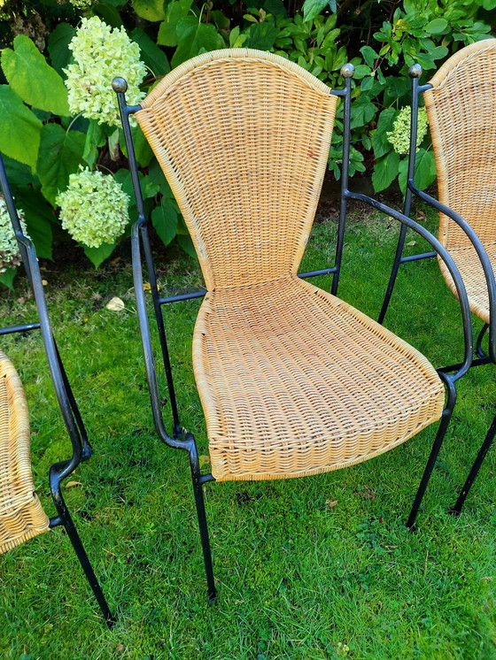 Image 1 of 4 x Frederick Weinberg Design wicker chairs