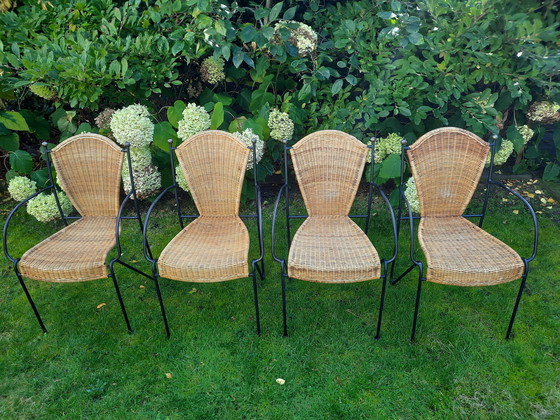 Image 1 of 4 x Frederick Weinberg Design wicker chairs