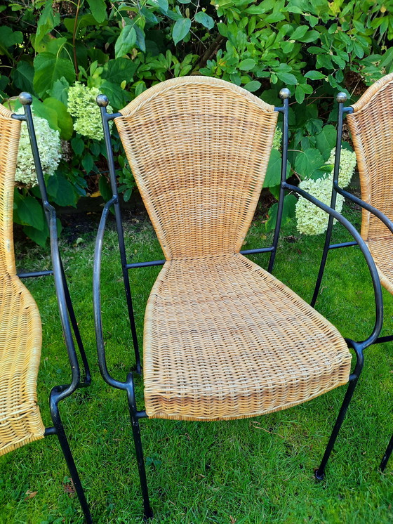 Image 1 of 4 x Frederick Weinberg Design wicker chairs