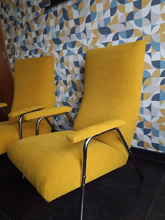 Image 1 of 2 ocher yellow seats