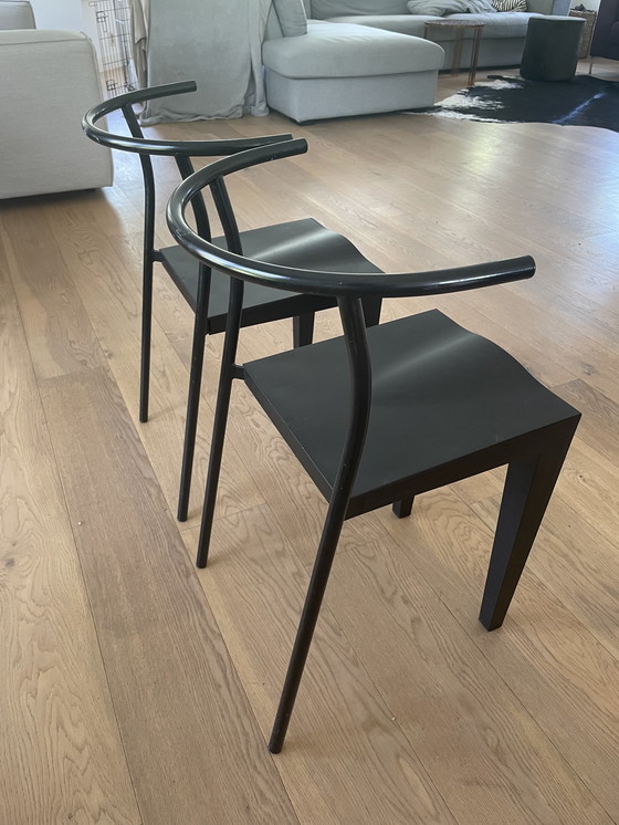 Image 1 of 2x Kartell dr. Glob dining chair by Philippe Starck