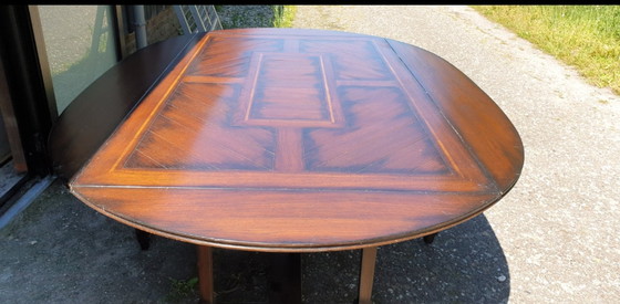 Image 1 of Jugendstil schuitema rac royal antique dining room table