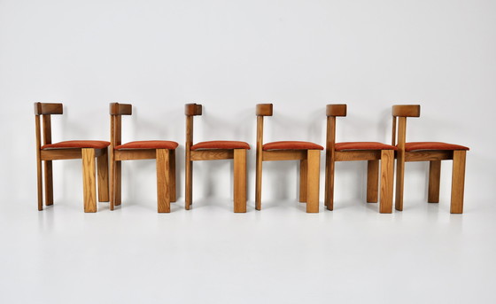 Image 1 of 6x Former Dining chairs by Luigi Vaghi