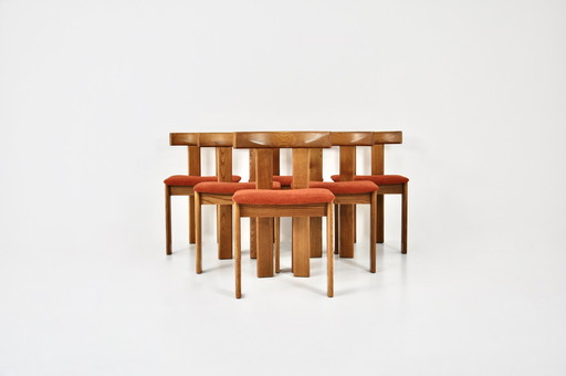 6x Former Dining chairs by Luigi Vaghi