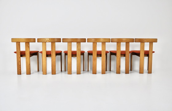 Image 1 of 6x Former Dining chairs by Luigi Vaghi