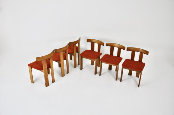 Image 1 of 6x Former Dining chairs by Luigi Vaghi