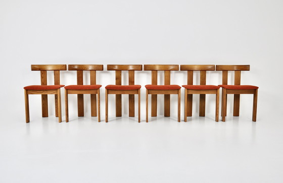 Image 1 of 6x Former Dining chairs by Luigi Vaghi