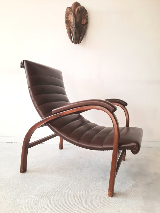 Image 1 of Chaise longue réglable Midcentury