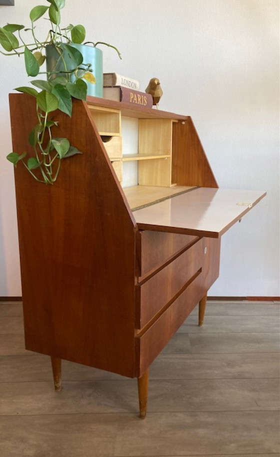 Image 1 of Retro vintage mid-century secretary