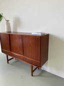 Deens teak highboard EW Bach