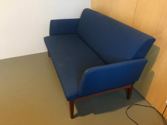 Image 1 of Beautiful blue Danish design sofa