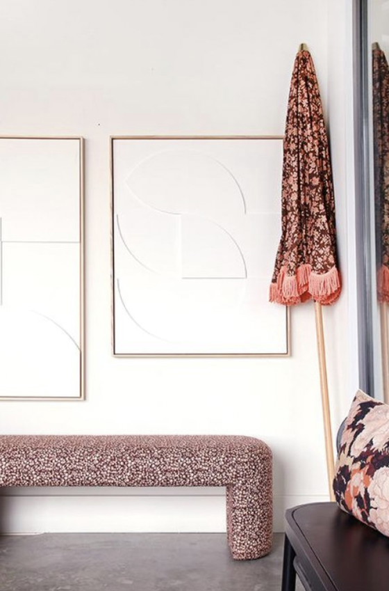 Image 1 of HKliving Framed Relief wall deco