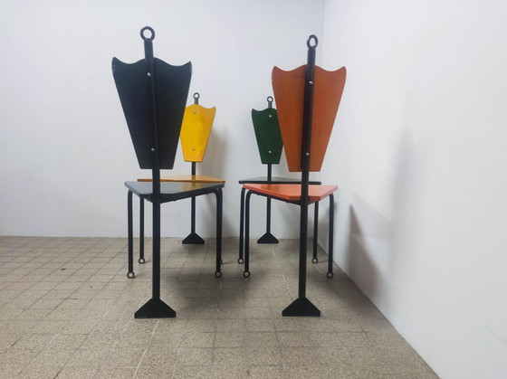 Image 1 of 4x Dining Chairs by Jos Laugs