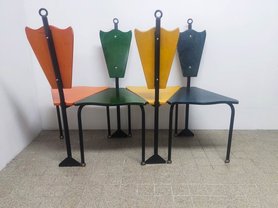 Image 1 of 4x Dining Chairs by Jos Laugs