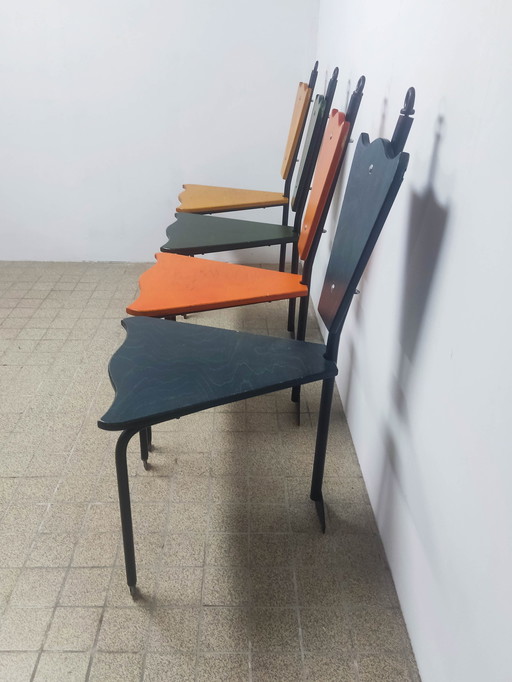 4x Dining Chairs by Jos Laugs