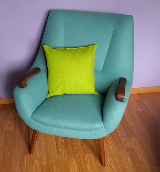 Image 1 of 2x Vintage teak armchairs from the 50s/60s