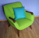 2 poltrone vintage in teak anni '50/'60