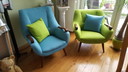 2 poltrone vintage in teak anni '50/'60