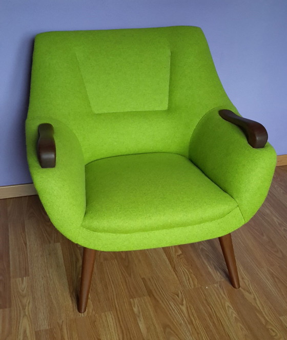 Image 1 of 2x Vintage teak armchairs from the 50s/60s