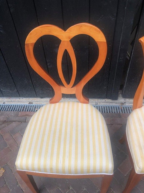 Image 1 of 6x Vintage cherrywood diningchair