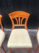 6x Vintage cherrywood diningchair