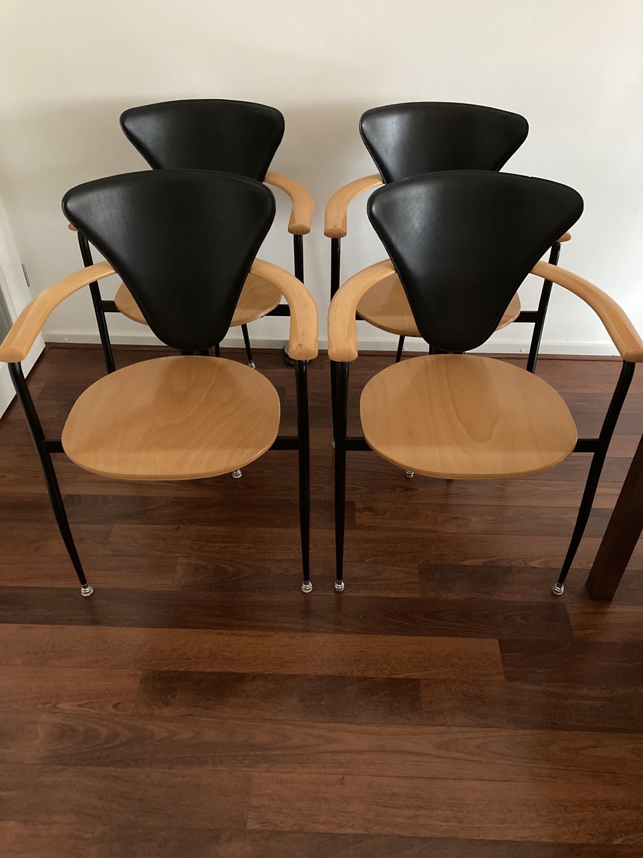 4 sedie da pranzo vintage di design italiano