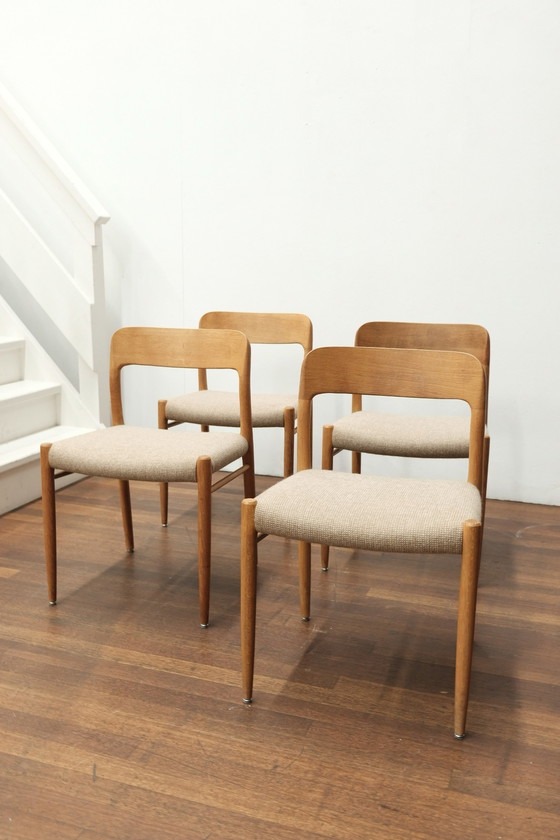 Image 1 of 4x N.O. Moller 75 chair