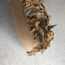 Leather design cushion