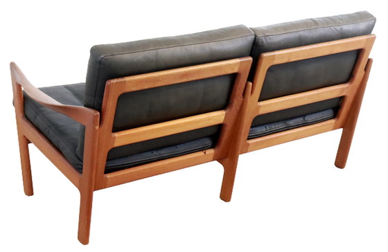 Image 1 of Illum Wikkelso for Niels Eilersen 2 person sofa vinage Danish Design