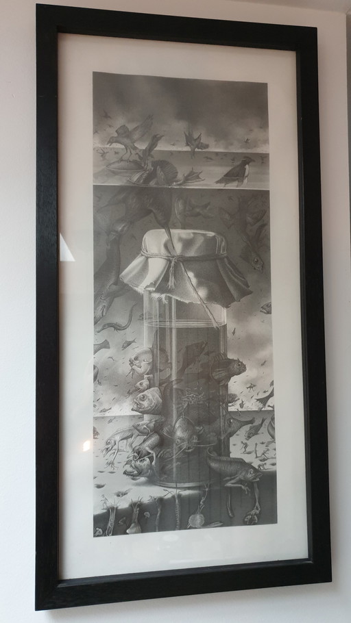 Annemarie Busschers Drawing – schilderijen tekeningen, Paper, Figuratief