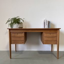 Vintage Deens eiken bureau