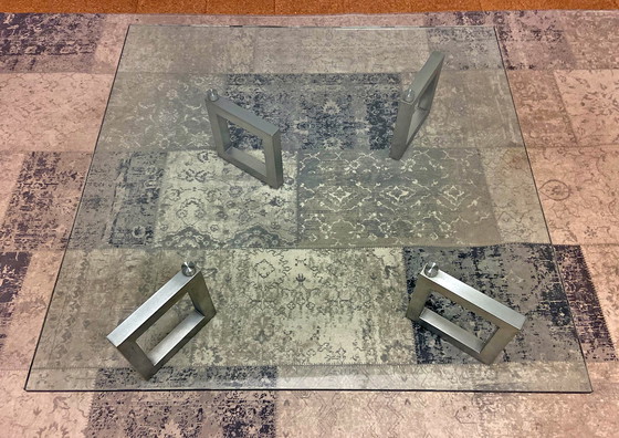 Image 1 of Lourence Fisher Rolling Square Coffee Table