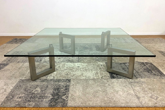 Image 1 of Lourence Fisher Rolling Square Coffee Table