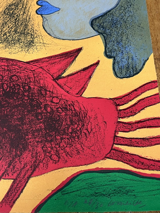 Image 1 of Guillaume Corneille Litografía Aves