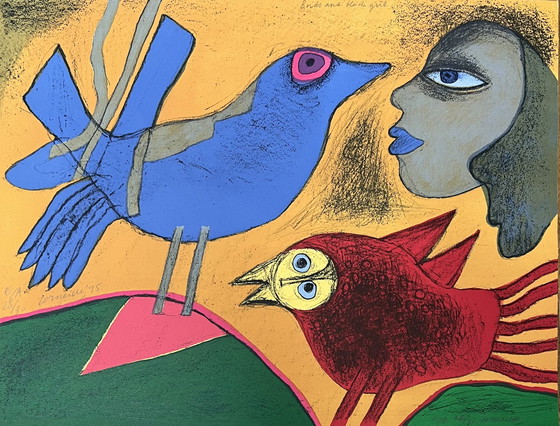Image 1 of Guillaume Corneille Litografía Aves