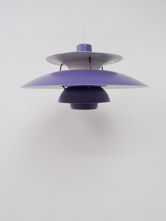 Image 1 of Louis Poulsen PH5 hanging lamp purple