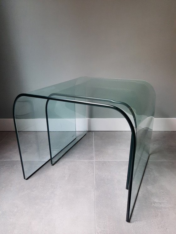 Image 1 of 3x Fiam nesting tables