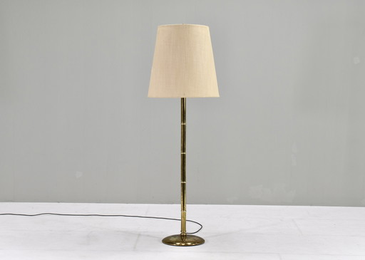 Hollywood Regency Brass Bamboo floor lamp – Europe, circa 1970