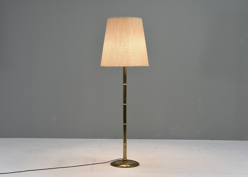 Hollywood Regency Brass Bamboo floor lamp – Europe, circa 1970