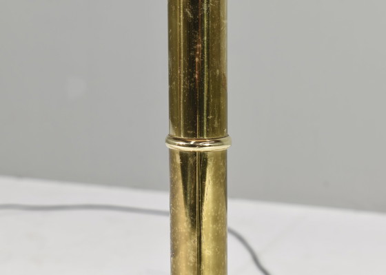 Image 1 of Hollywood Regency Brass Bamboo floor lamp – Europe, circa 1970