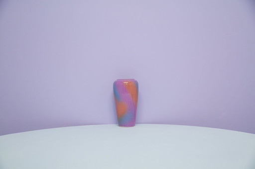 vase violet & orange Allemagne de l'Ouest Scheurich