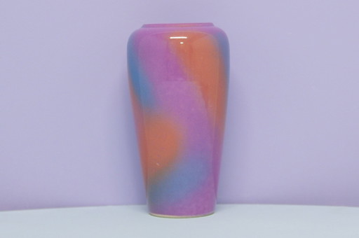 vase violet & orange Allemagne de l'Ouest Scheurich