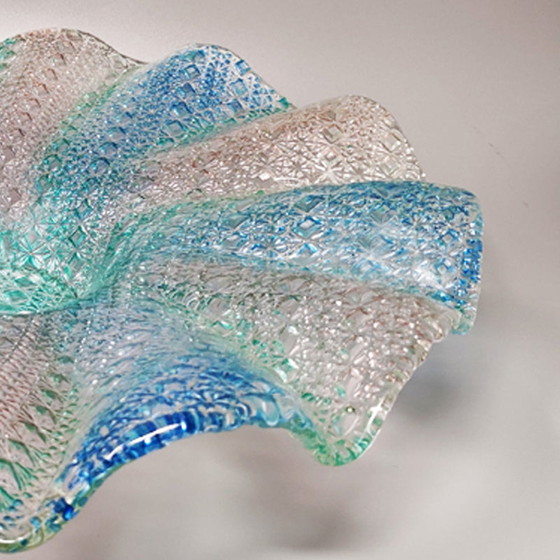 Image 1 of Erling Torvits Big Blue, Pink and Green Centerpiece in Murano Glass