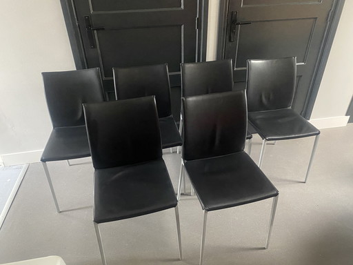 6 x Zanotta Lia chair