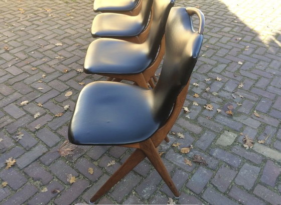 Image 1 of 4x Chaise à ciseaux Louis van Teeffelen