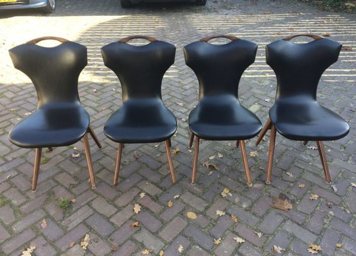 4x Louis van Teeffelen scissor chair